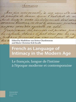 cover image of French as Language of Intimacy in the Modern Age